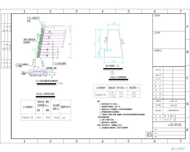 挡土墙图集扶壁式挡土墙图集 第2张 挡土墙图集扶壁式挡土墙图集 第2张