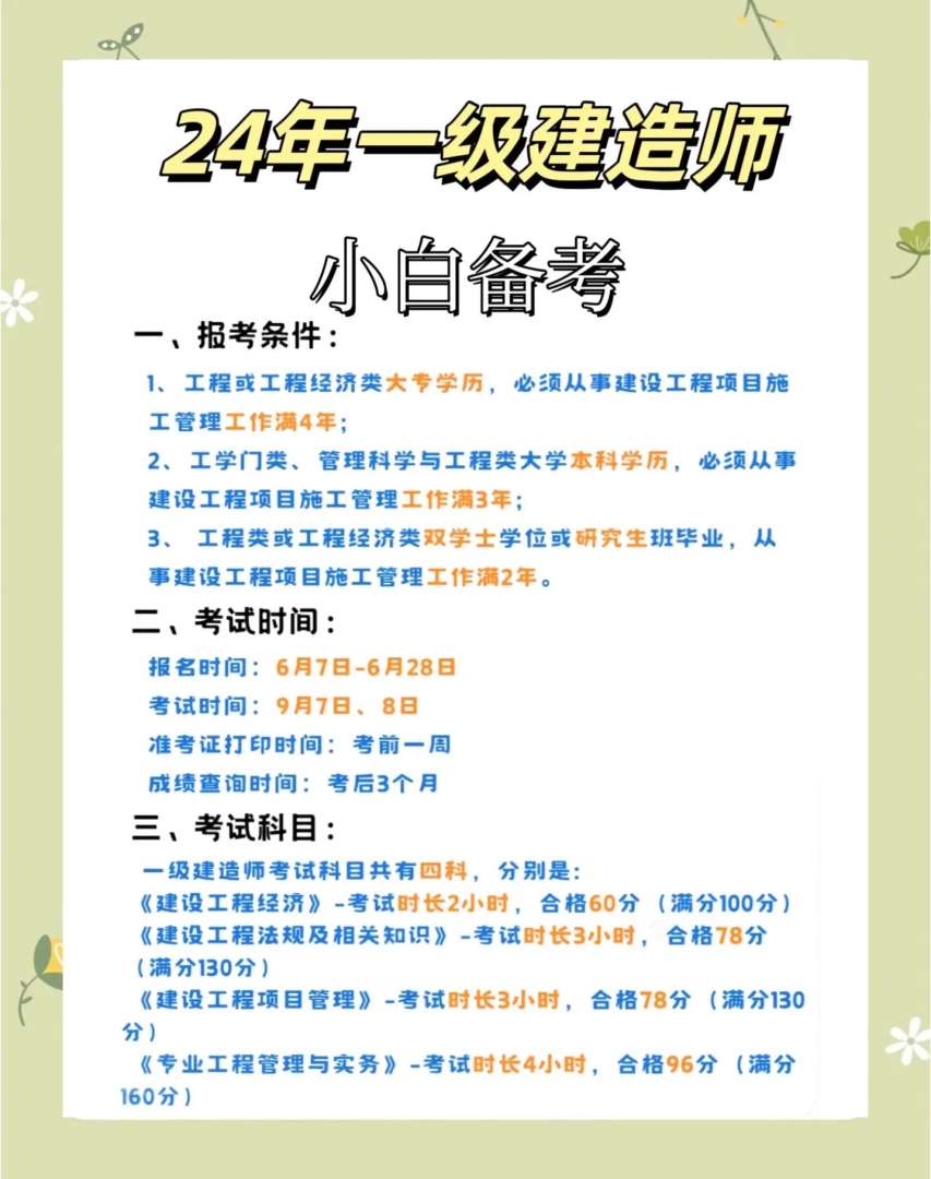 水利一级建造师考试内容水利一级建造师考试时间 第2张 水利一级建造师考试内容水利一级建造师考试时间 第2张