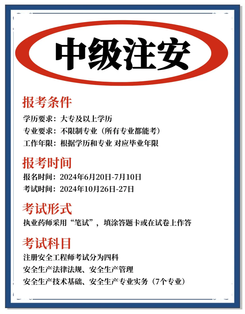 安全工程师招生简章安全工程师报考时间及考试内容 第2张 安全工程师招生简章安全工程师报考时间及考试内容 第2张