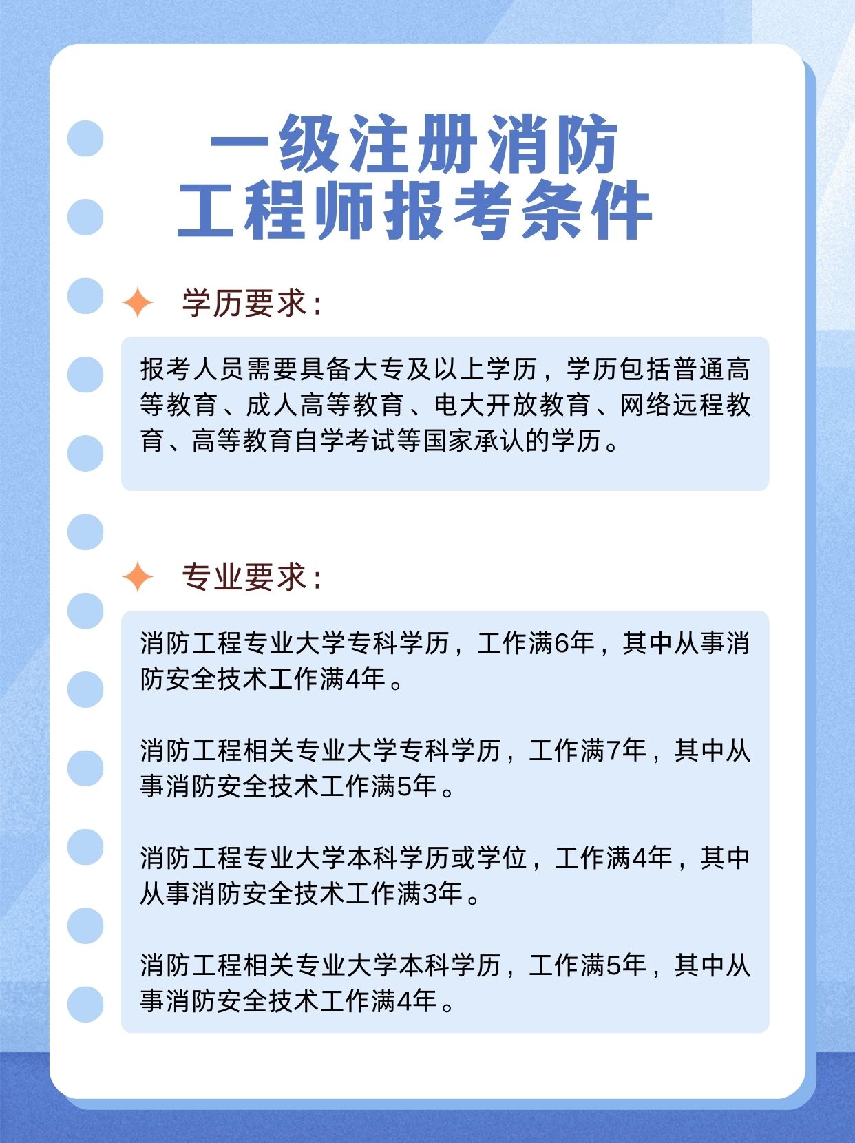 注册消防工程师报名条件公布,注册消防工程师报考条件百度百科  第1张